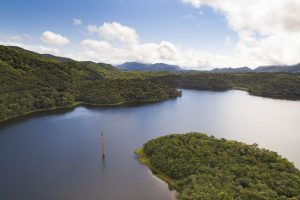 Barragem Piraquara I, que faz parte do sistema de abastecimento da Região Metropolitana de Curitiba -  Curitiba, 22/03/2022