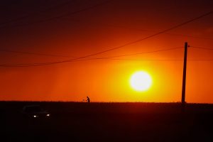 Palotina - 09-10-2020 - Por do sol na Região de Palotina  - Produtor Rural - Foto : Jonathan Campos / AEN