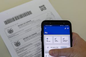 19.08.2021  Pagamento com Pix
Foto Gilson Abreu/AEN