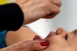 Dia D de mobilização da Campanha Nacional de Vacinação contra a Poliomielite e Sarampo.