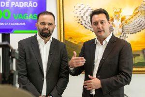 Curitiba, 31 de março de 2025 - O governador Carlos Massa Ratinho Junior anuncia a Alteração da Jornada de Trabalho, conhecida como Dobra de Padrão.