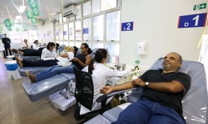 Para marcar o Dia Mundial do Doador de Sangue, Ministério da Saúde lança campanha de doação de sangue, no Hemocentro de Brasília