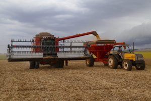 24/02/2021 - Cascavel, colheita de Soja